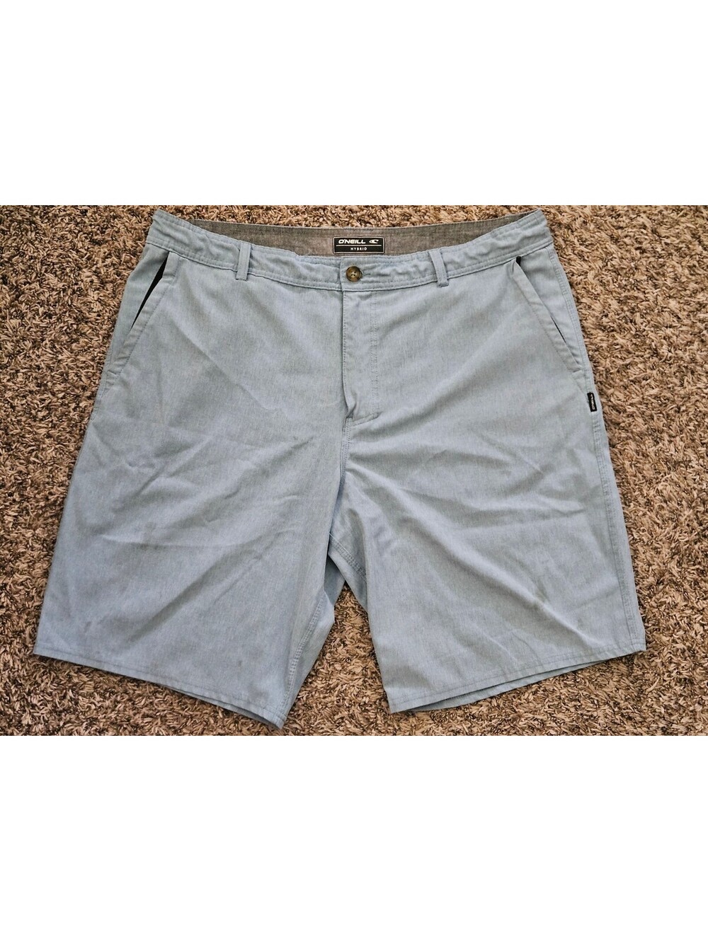 O'Neill Hybrid Shorts Light Blue Size 38 Stretch Active